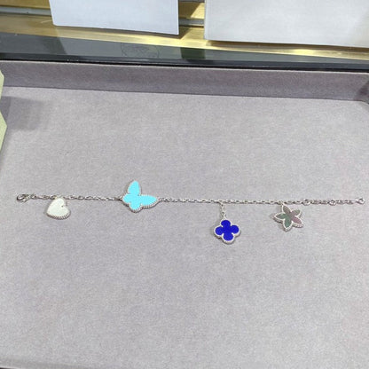 [Echo Fine ]LUCKY SPRING SILVER BRACELET 4 MOTIF