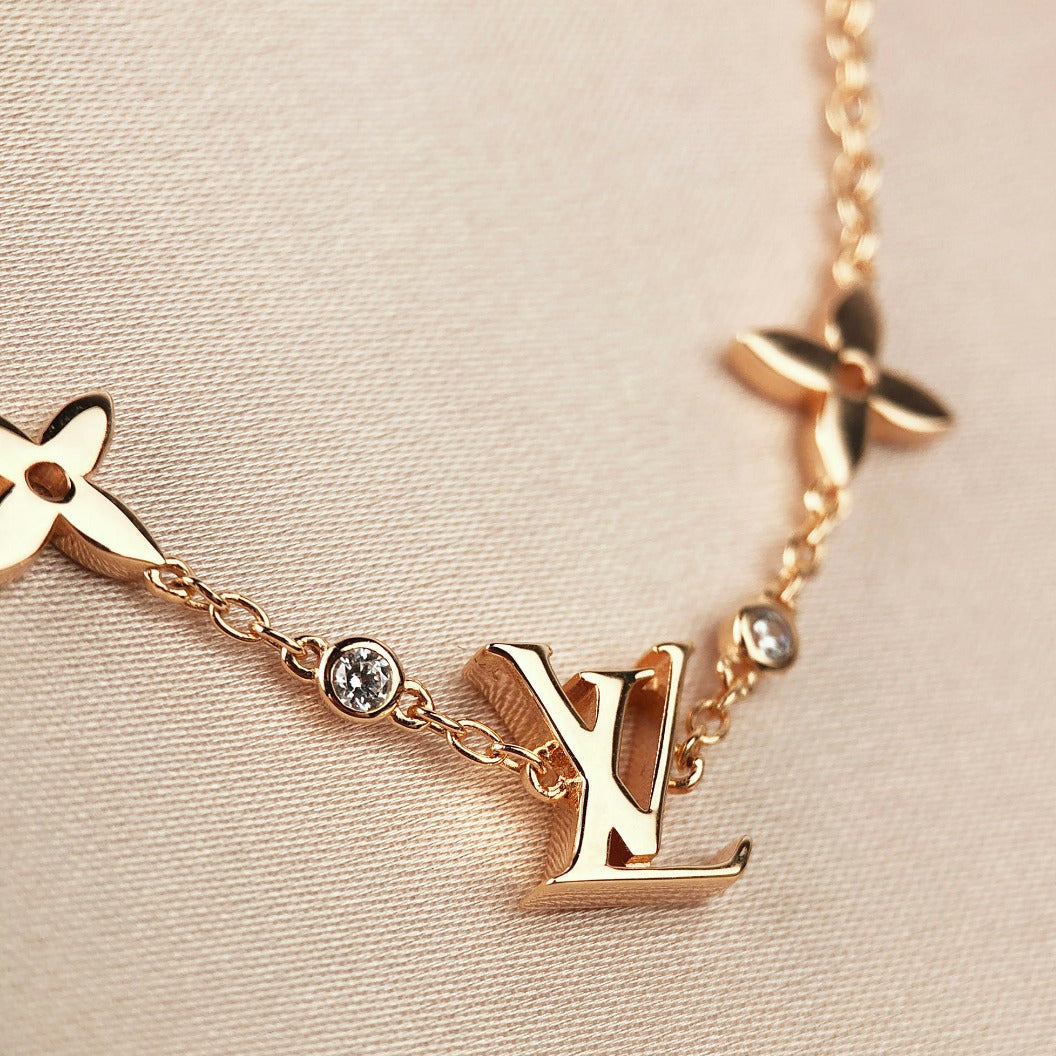 [Echo Fine ]STAR AND SUN 7 MOTIFS GOLD BRACELET