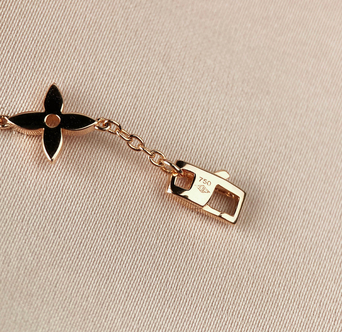 [Echo Fine ]STAR AND SUN 7 MOTIFS GOLD BRACELET