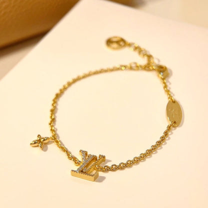 [Echo Fine ]LOGO STAR MOTIF GOLD BRACELET