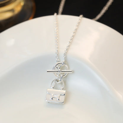 [Echo Fine ]POP H PEDANT SILVER NECKLACE