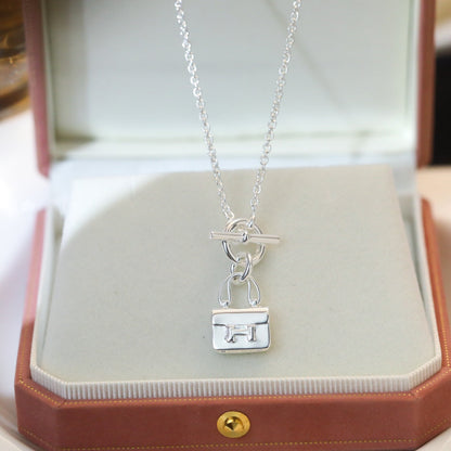 [Echo Fine ]POP H PEDANT SILVER NECKLACE