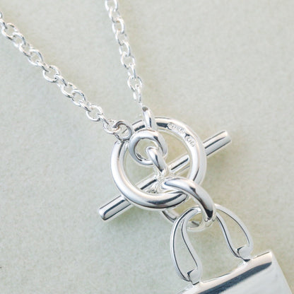 [Echo Fine ]POP H PEDANT SILVER NECKLACE