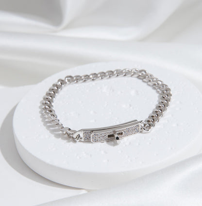 [Echo Fine ]KELLY CHAIN SILVER DIAMOND BRACELET