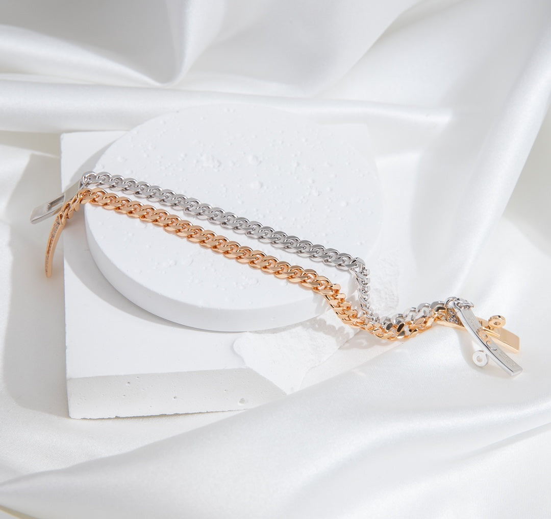 [Echo Fine ]KELLY CHAIN SILVER DIAMOND BRACELET