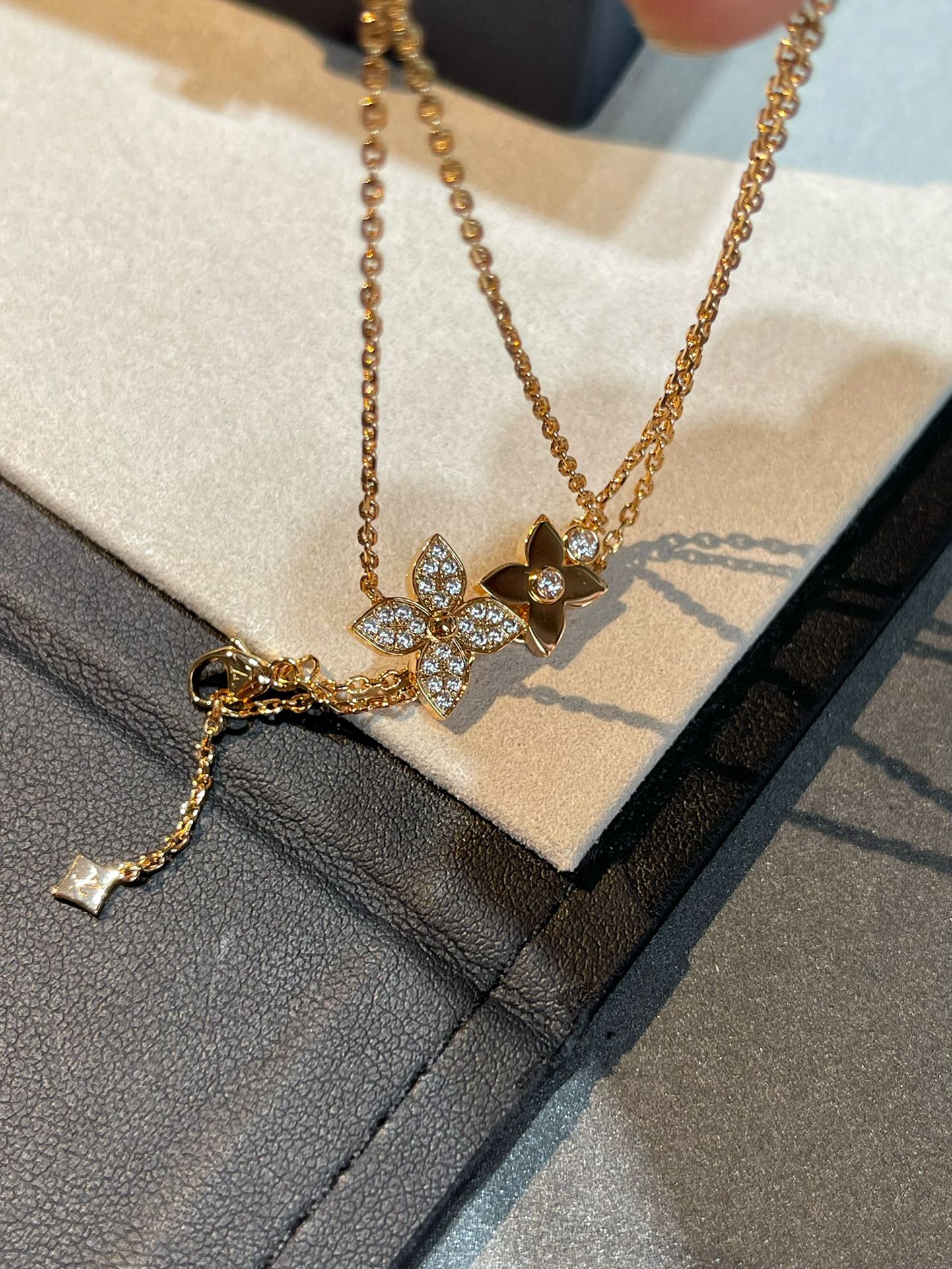 [Echo Fine ]STAR BLOSSOM NECKLACE PINK GOLD DIAMONDS