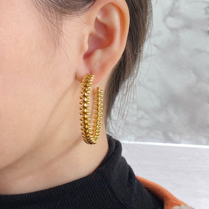 [Echo Fine ]CLASH HOOP EARRINGS
