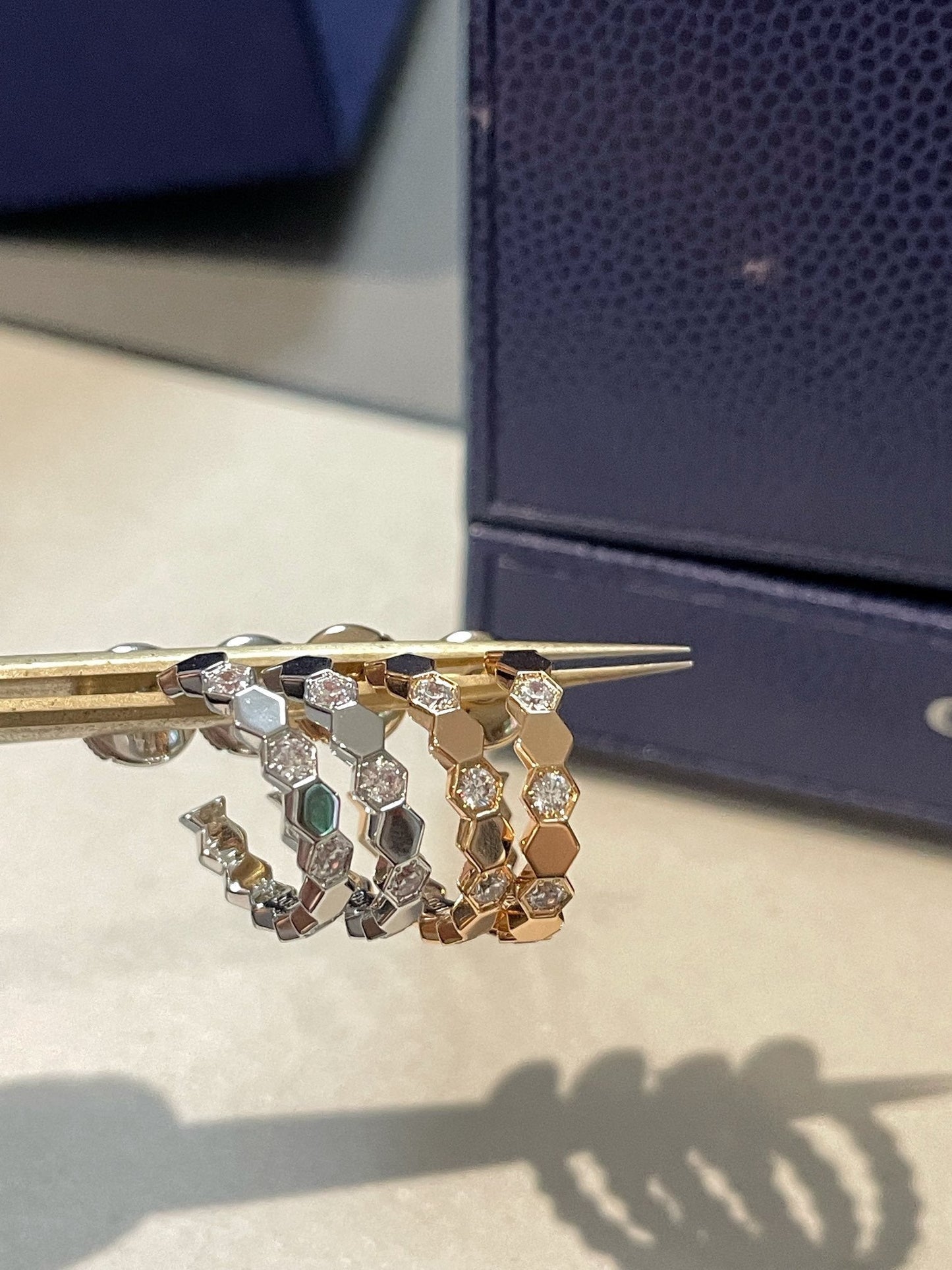 [Echo Fine ]Hollow Design Four-Leaf Clover Flower Shape Ring