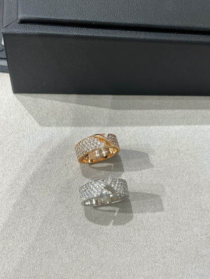 [Echo Fine ]LIENS EVIDENCE  DIAMOND PAVED RING