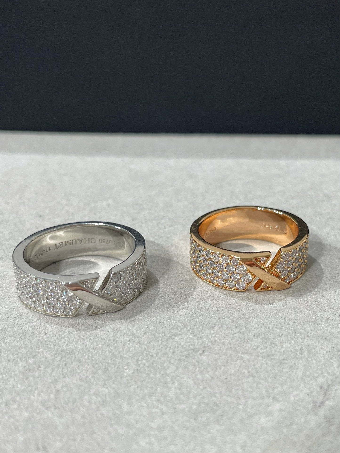 [Echo Fine ]LIENS EVIDENCE  DIAMOND PAVED RING