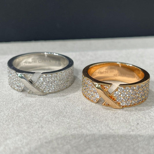 [Echo Fine ]LIENS EVIDENCE  DIAMOND PAVED RING