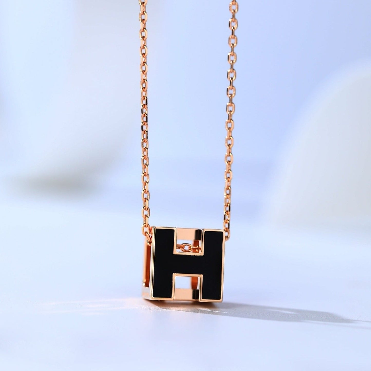 [Echo Fine ]H CAGE PINK GOLD NECKLACE