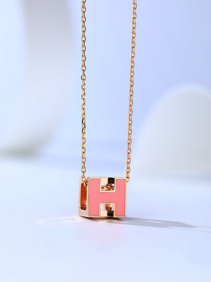 [Echo Fine ]H CAGE PINK GOLD NECKLACE