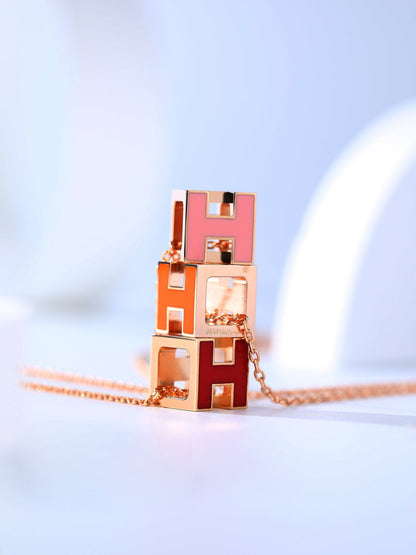 [Echo Fine ]H CAGE PINK GOLD NECKLACE
