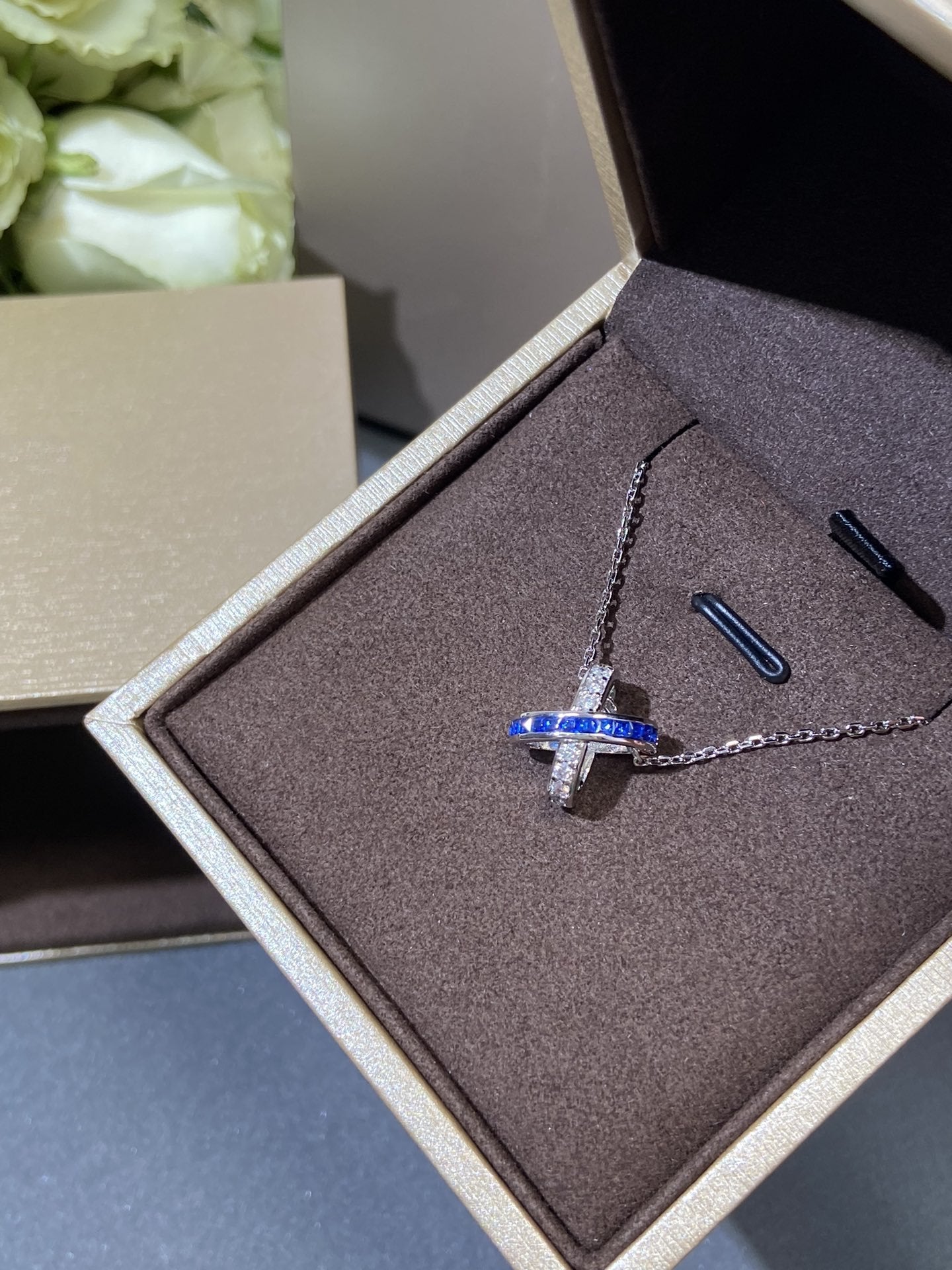 [Echo Fine ]LIENS DIAMOND SILVER NECKLACE