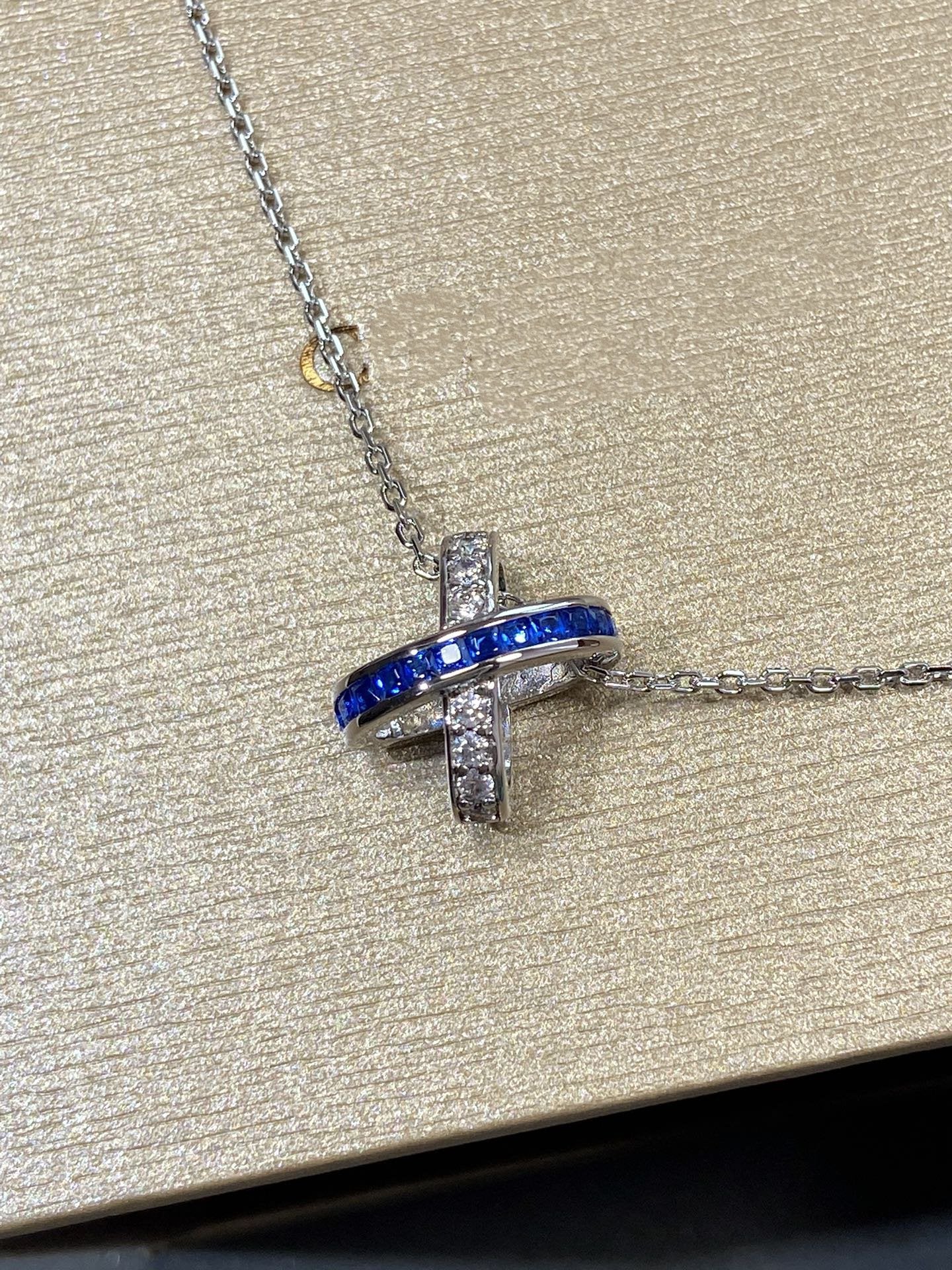 [Echo Fine ]LIENS DIAMOND SILVER NECKLACE