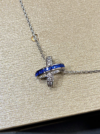 [Echo Fine ]LIENS DIAMOND SILVER NECKLACE