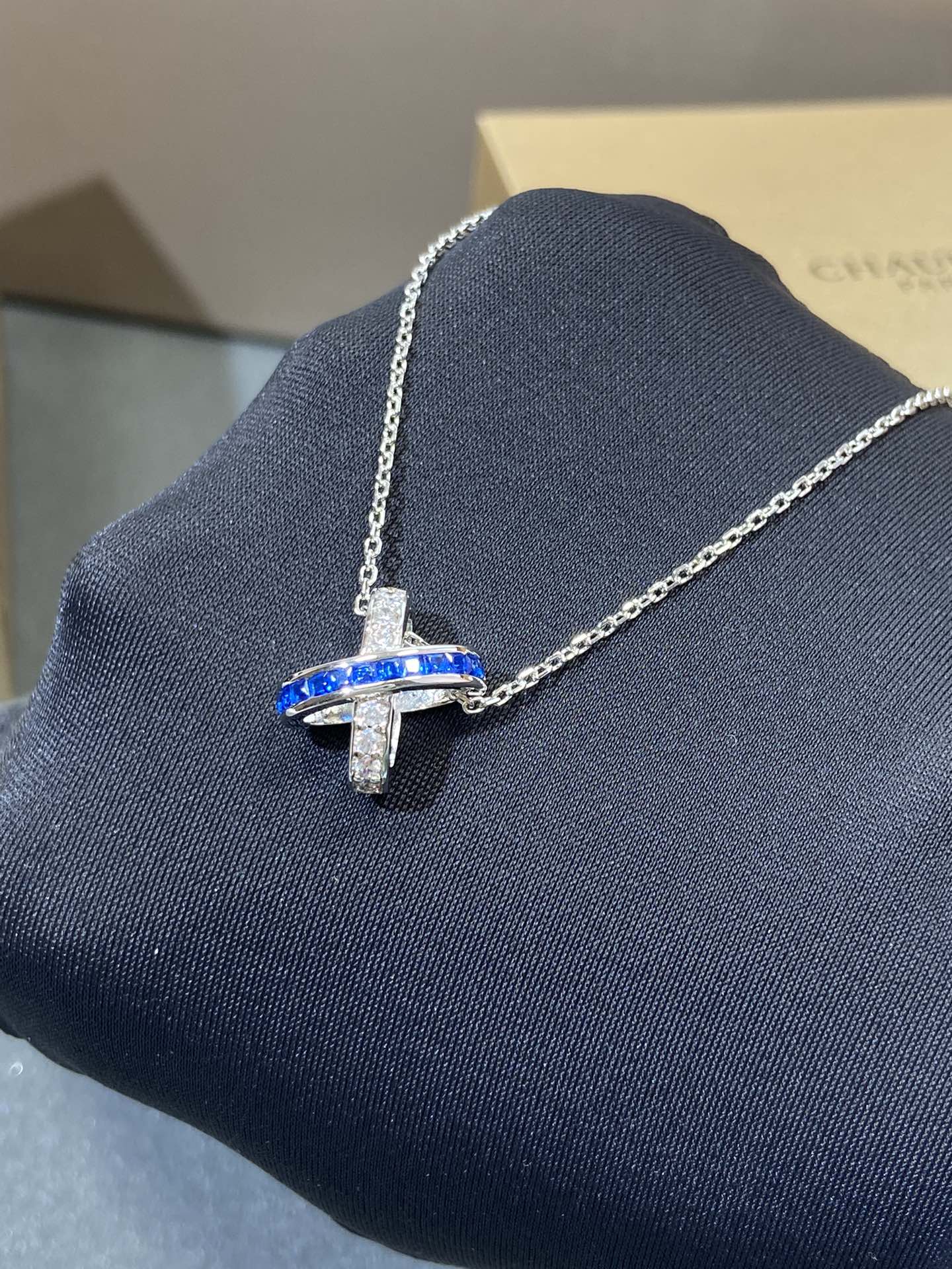 [Echo Fine ]LIENS DIAMOND SILVER NECKLACE