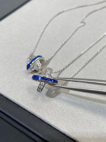 [Echo Fine ]LIENS DIAMOND SILVER NECKLACE