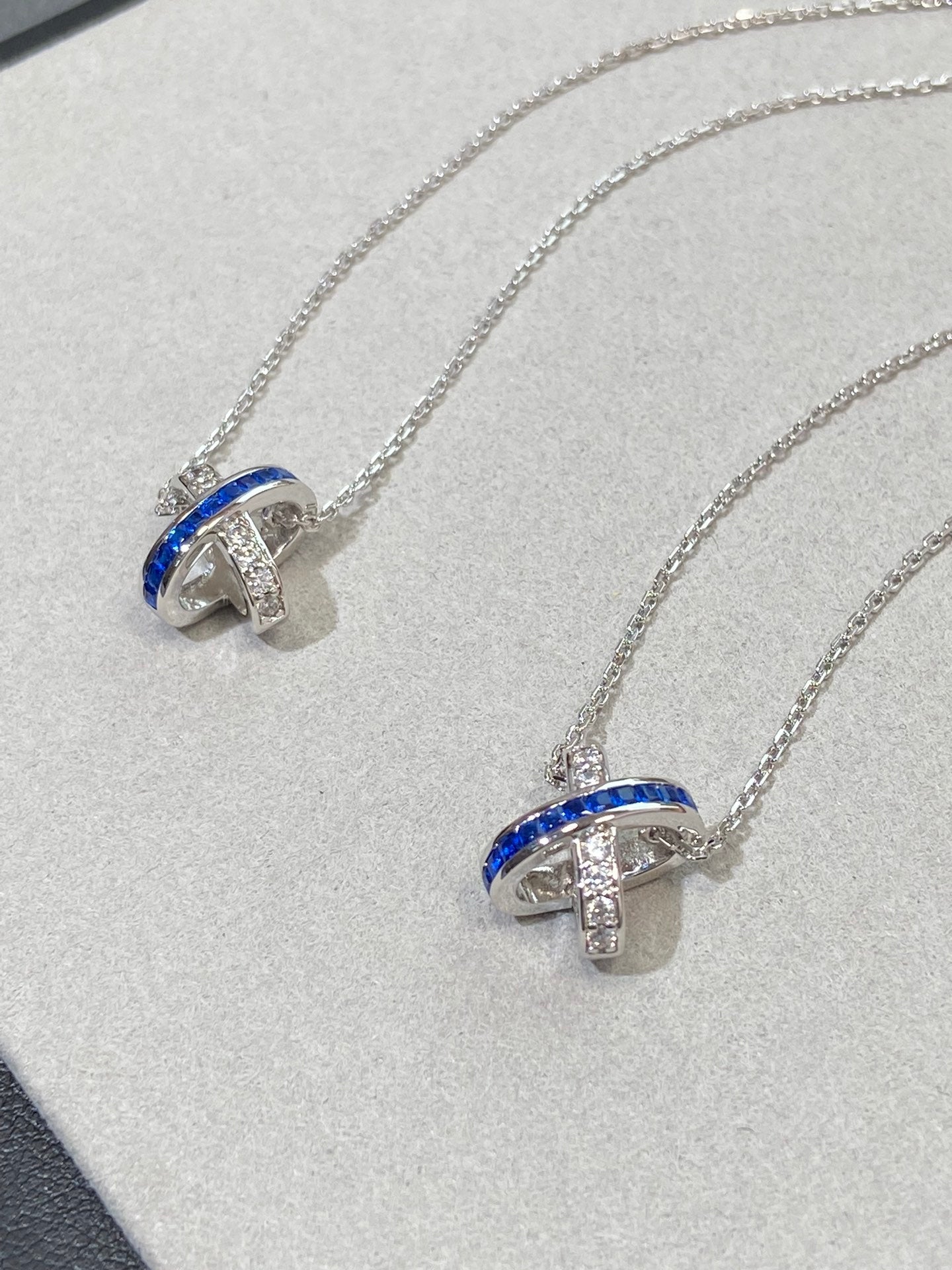 [Echo Fine ]LIENS DIAMOND SILVER NECKLACE