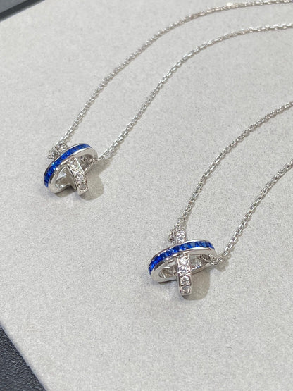 [Echo Fine ]LIENS DIAMOND SILVER NECKLACE