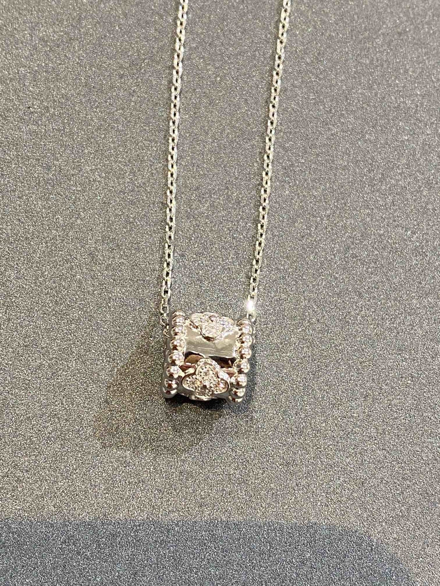 [Echo Fine ]PERLEE PEDANT SIVLER DIAMOND NECKLACE