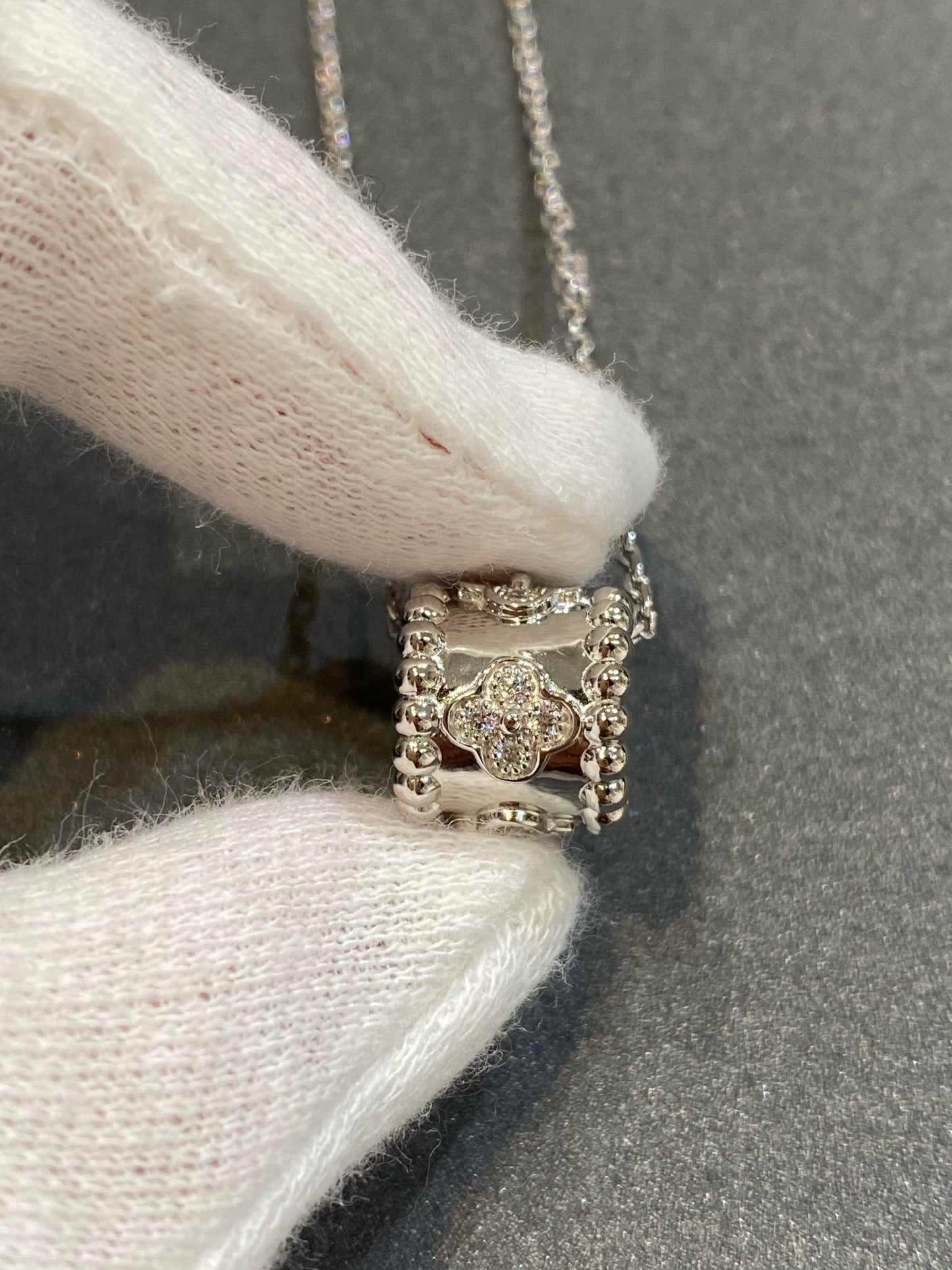 [Echo Fine ]PERLEE PEDANT SIVLER DIAMOND NECKLACE