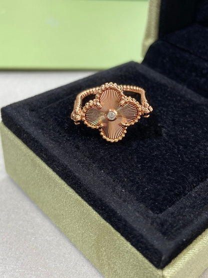 [Echo Fine ]CLOVER RIVERSIBLE ROSE GOLD RING