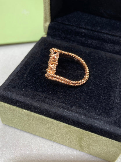 [Echo Fine ]CLOVER RIVERSIBLE PINK GOLD RING