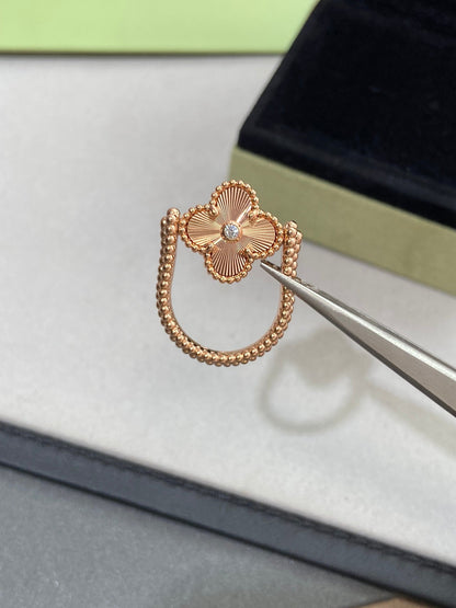 [Echo Fine ]CLOVER RIVERSIBLE ROSE GOLD RING