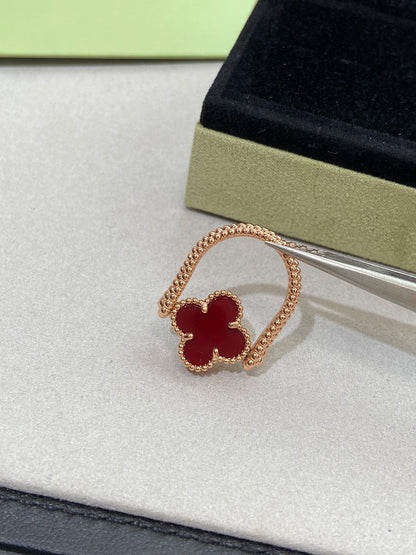 [Echo Fine ]CLOVER RIVERSIBLE PINK GOLD RING