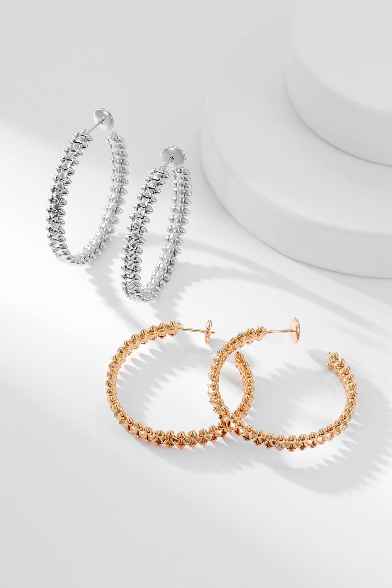 [Echo Fine ]CLASH HOOP EARRINGS