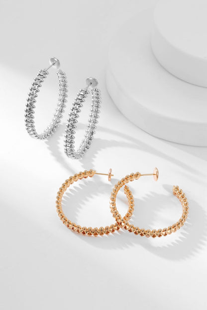 [Echo Fine ]CLASH HOOP EARRINGS