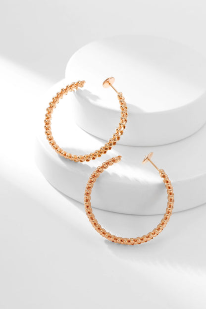 [Echo Fine ]CLASH HOOP EARRINGS