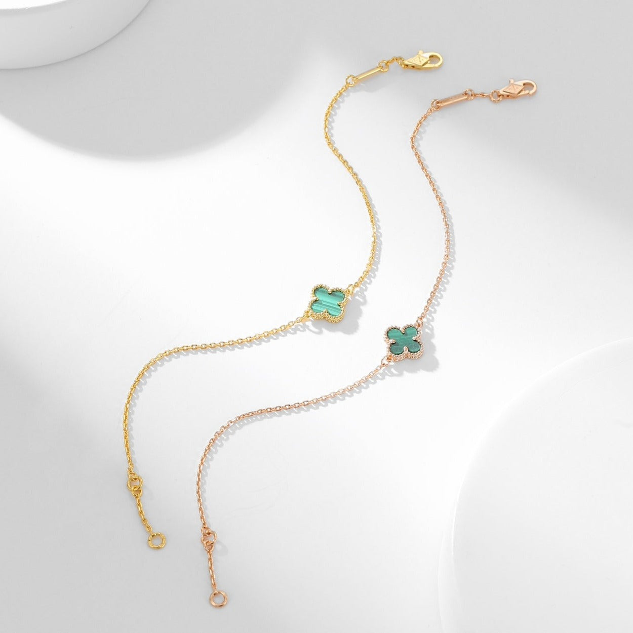 [Echo Fine ]CLOVER BRACELET MALACHITE 1 MOTIF