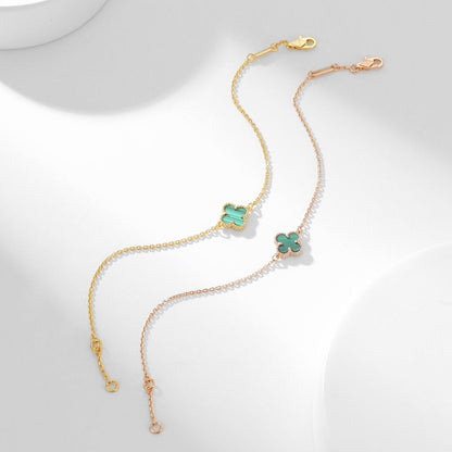 [Echo Fine ]CLOVER BRACELET MALACHITE 1 MOTIF