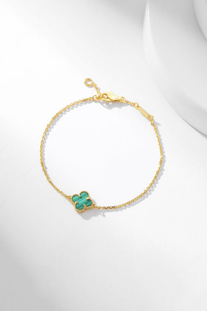 [Echo Fine ]CLOVER BRACELET MALACHITE 1 MOTIF