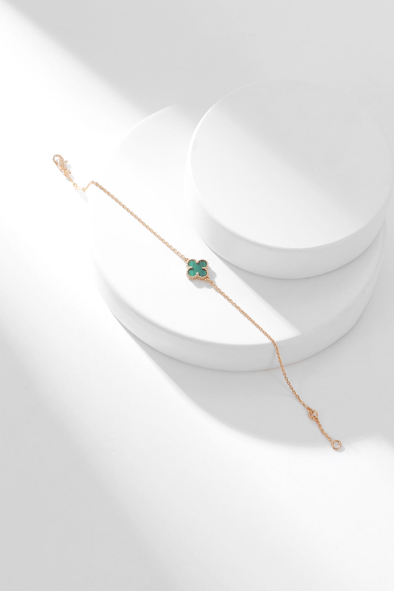 [Echo Fine ]CLOVER BRACELET MALACHITE 1 MOTIF