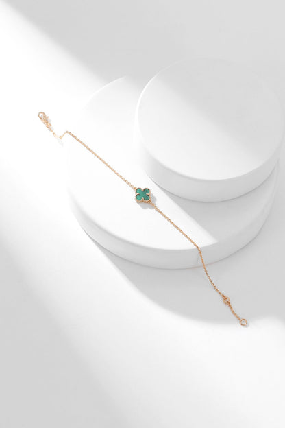 [Echo Fine ]CLOVER BRACELET MALACHITE 1 MOTIF