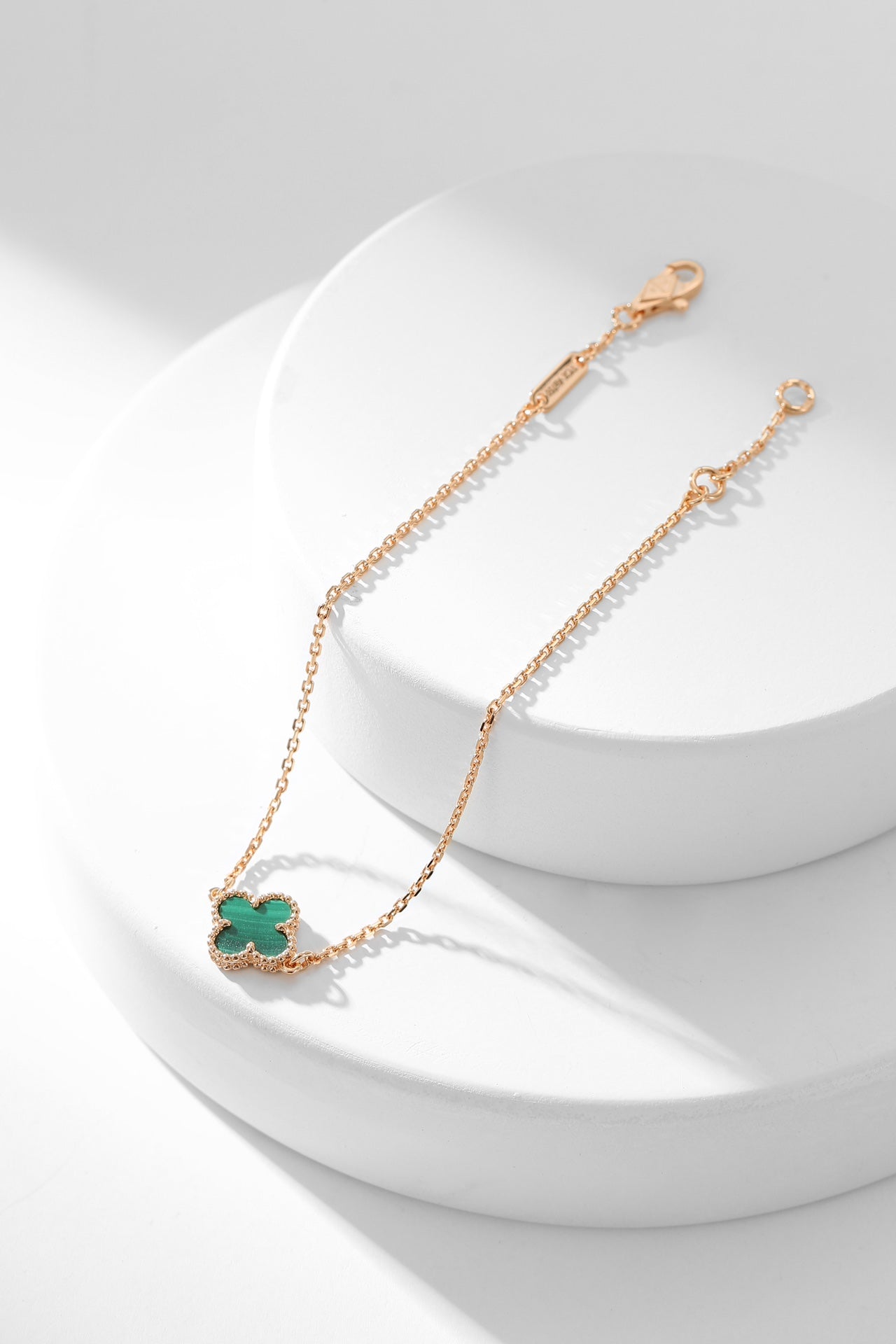 [Echo Fine ]CLOVER BRACELET MALACHITE 1 MOTIF