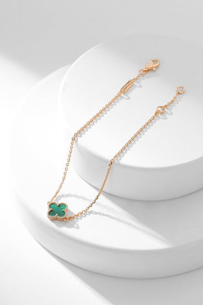 [Echo Fine ]CLOVER BRACELET MALACHITE 1 MOTIF