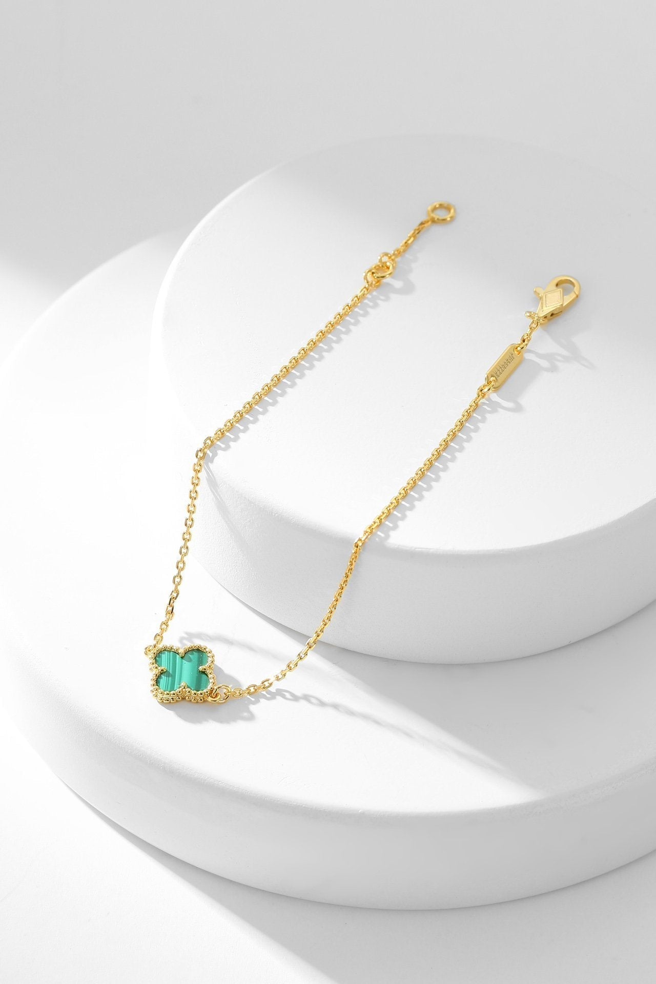 [Echo Fine ]CLOVER BRACELET MALACHITE 1 MOTIF