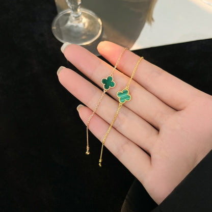 [Echo Fine ]CLOVER BRACELET MALACHITE 1 MOTIF