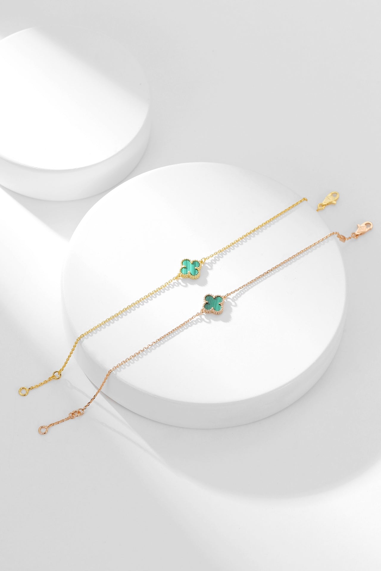 [Echo Fine ]CLOVER BRACELET MALACHITE 1 MOTIF
