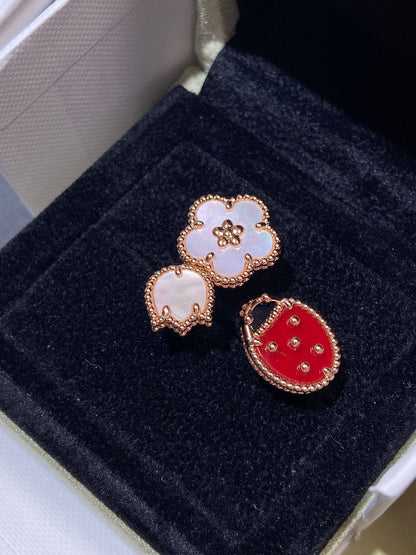 [Echo Fine ]LUCKY 3 MOTIF ROSE GOLD RING