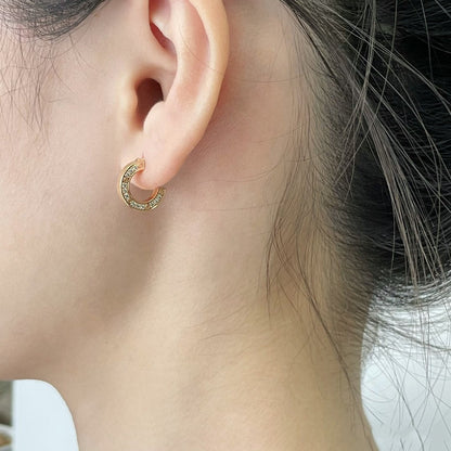 [Echo Fine ]LOVE DIAMOND EARRINGS