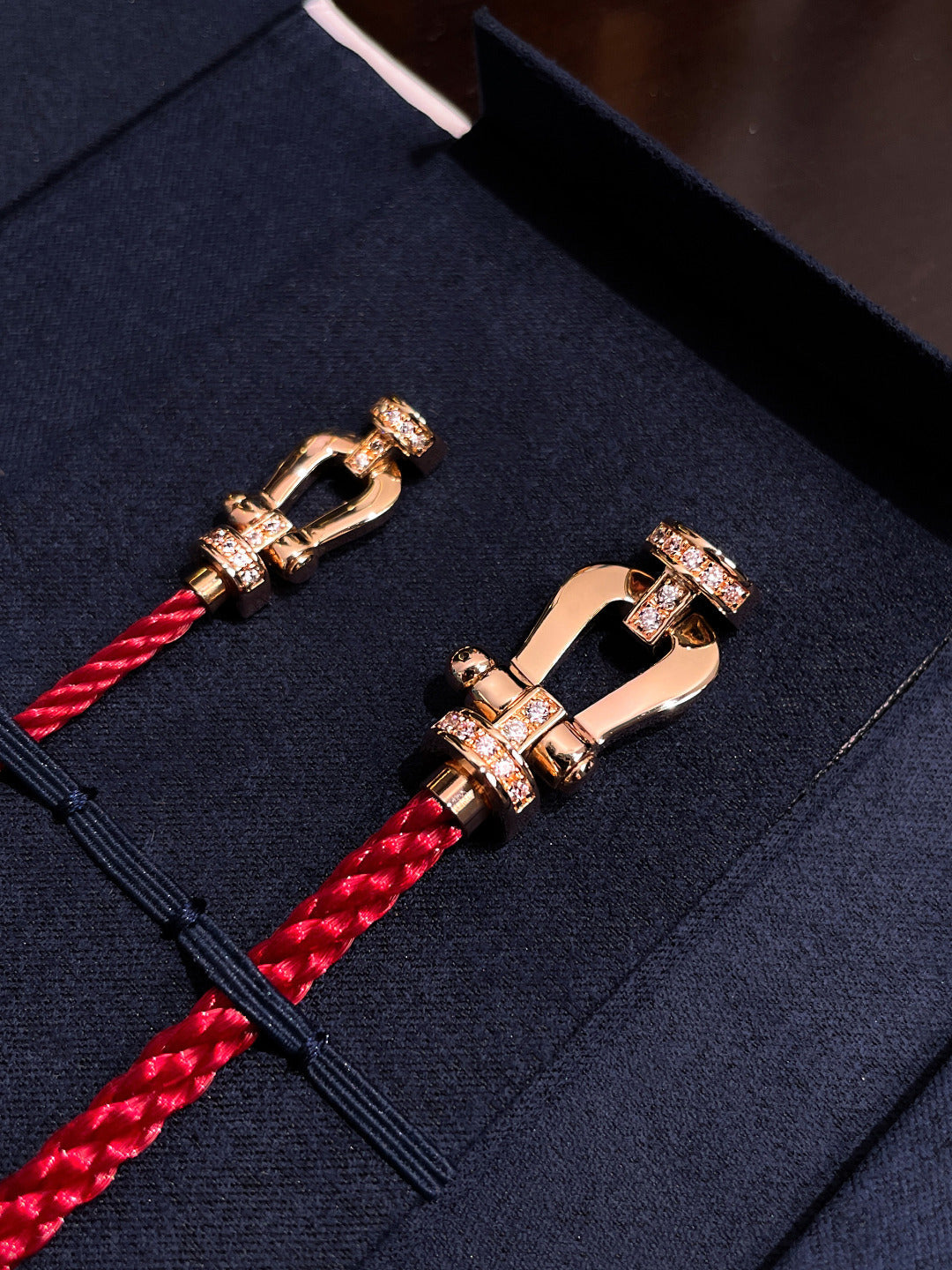[Echo Fine ]FORCE 10 HALF DIAMOND PINK GOLD RED CORDERI LARGE AND MEDIUM MODEL