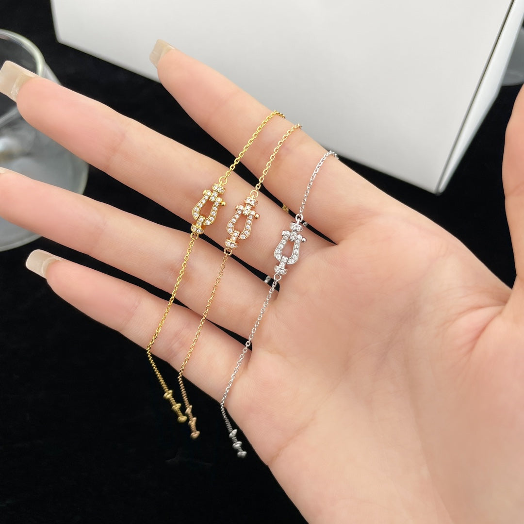 [Echo Fine ]FORCE 10 FULL DIAMOND BUCKLE CHAIN LINK MINI MODEL