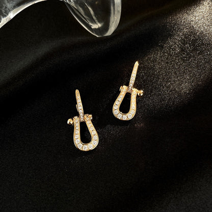 [Echo Fine ]FORCE 10 FULL DIAMOND DROP EARRINGS MEDIUM MODEL