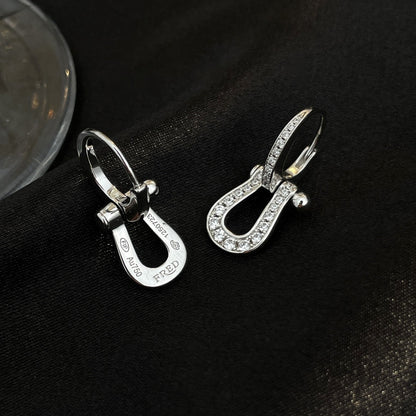 [Echo Fine ]FORCE 10 FULL DIAMOND DROP EARRINGS MEDIUM MODEL